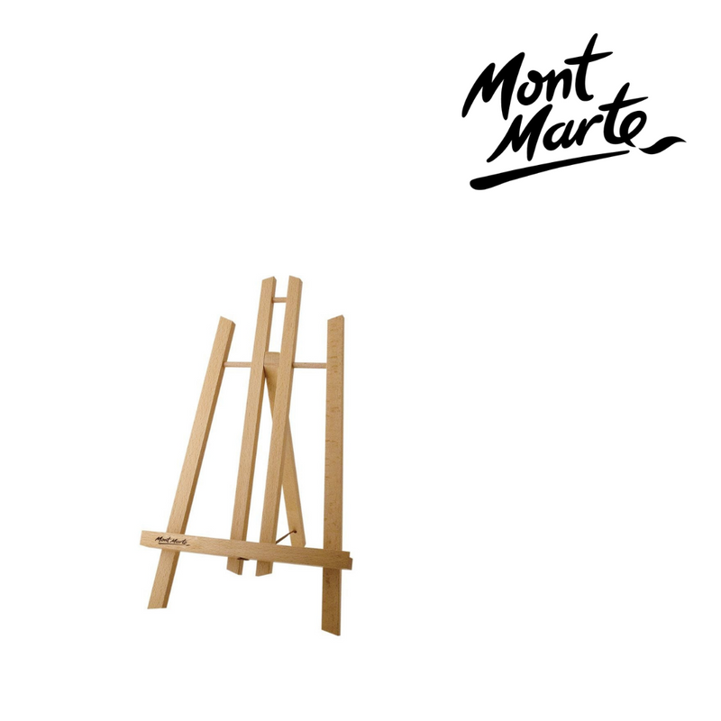 MM Mini Display Easel Beech Wood Medium tabletop wooden easel stand for displaying small canvas art, photos or signage