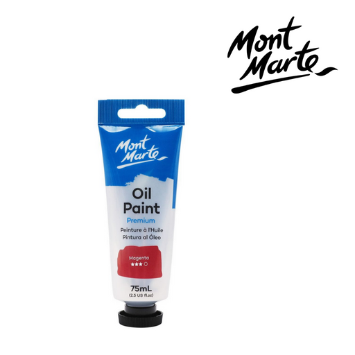 MM Oil Paint 75ml Magenta tube intense pink purple oil colour for florals, portraits and colour mixing