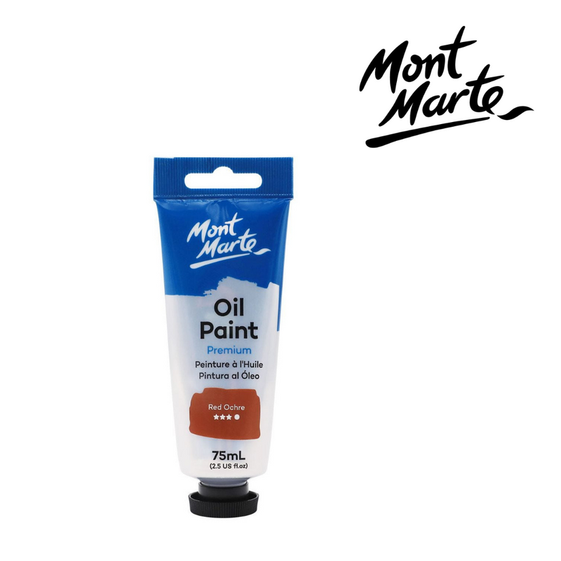 MM Oil Paint 75ml Red Ochre tube warm earthy red brown oil colour for portraits and landscapes