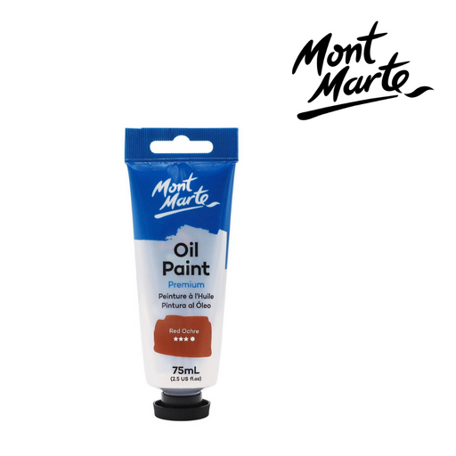 MM Oil Paint 75ml Red Ochre tube warm earthy red brown oil colour for portraits and landscapes