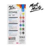 MM Oil Pastels 12pc set of colourful blendable pastel crayons for drawing and colouring – thumbnail