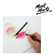 MM Real Brush Pens 12pc set – twelve coloured brush pens with flexible tips for calligraphy, hand lettering, journaling, colouring and illustration – thumbnail