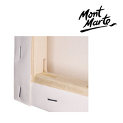 Mont Marte MM Signature Double Thick (D.T.) Canvas 25.4 x 30.5cm on pine frame – 340gsm triple acrylic titanium primed cotton duck, back-stapled edges – thumbnail