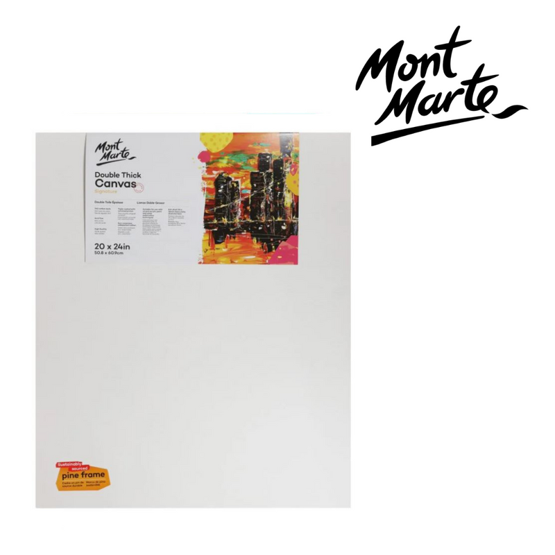 MM Signature Canvas Pine Frame D.T. 50.8x60.9cm double thick deep edge stretched cotton duck canvas, triple primed, for acrylic and oil painting