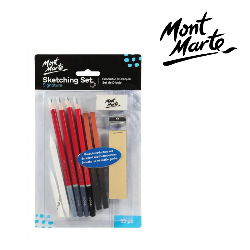 MM artist sketching kit 13pc for back to school art supplies and home drawing