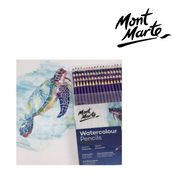 MM Watercolour Pencils 72pc set – 72 water-soluble coloured pencils for drawing, shading and water-activated watercolour effects – thumbnail