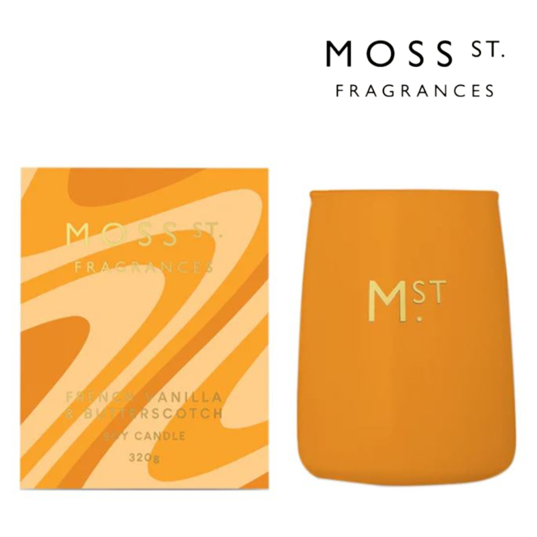 MOSS ST. French Vanilla and Butterscotch Candle 320g (Ltd Edn 2022)