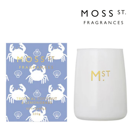 Ronis MOSS ST. Tropical Coconut and Lemongrass Candle 320g (Ltd Edn 2022)