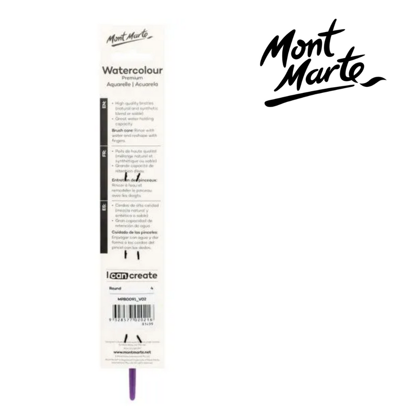 Mont Marte Artist Brush Watercolour Round 4