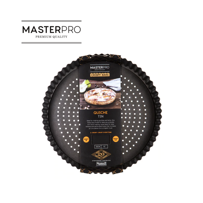 MasterPro CrispyBake N/S Loose Base Round Flan/Quiche Tin 24cm