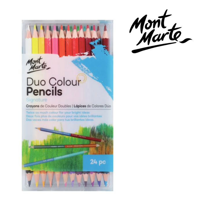 Mont Marte Duo Colour Pencils 24pc