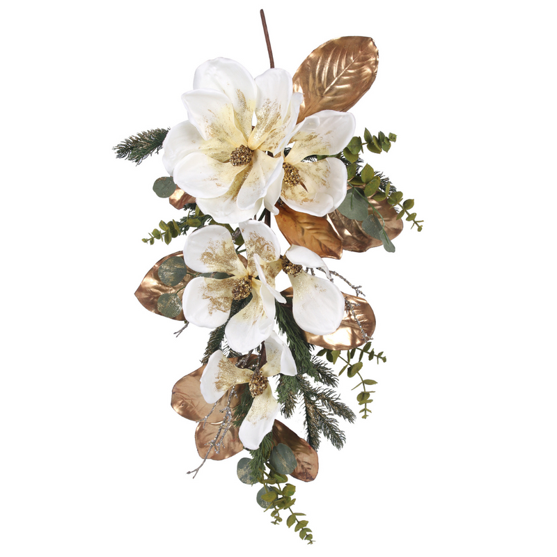 Ronis Magnolia Flower and Leaf Teardrop 84cm