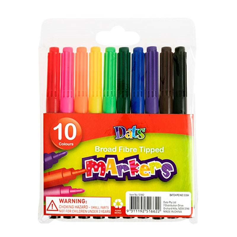 Ronis Marker Colour Broad Tip 10pk