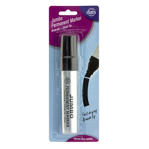 Jumbo permanent marker 1 pack black ink for bold labelling and signage