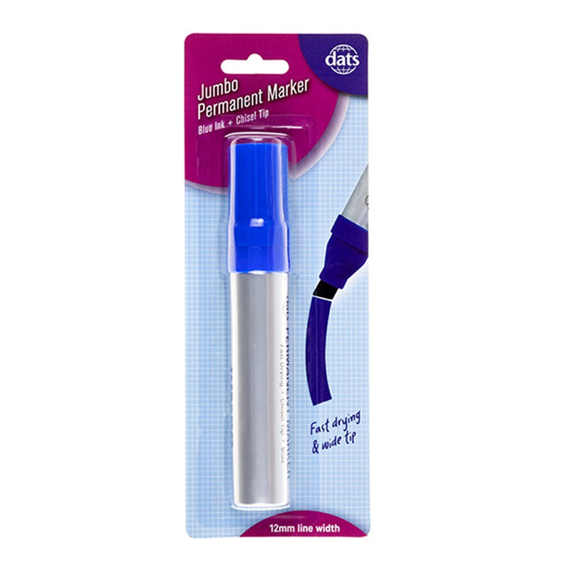 Jumbo permanent marker 1 pack blue ink for bold labelling and signage