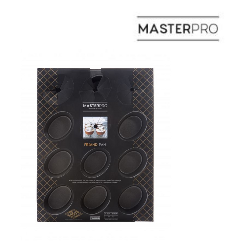 Ronis MasterPro NS 12 Cup Friand Pan Black