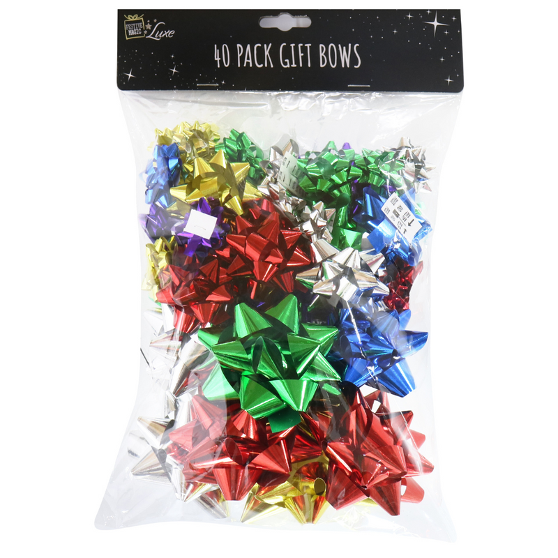 Ronis Mega Shiny Gift Bow Pack 40pk