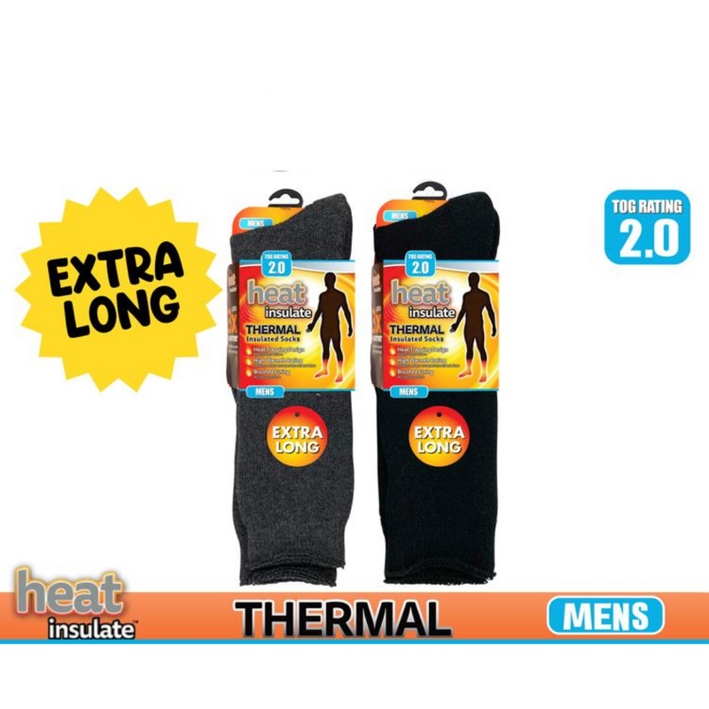 Ronis Mens Heat Insulated Socks Extra Long