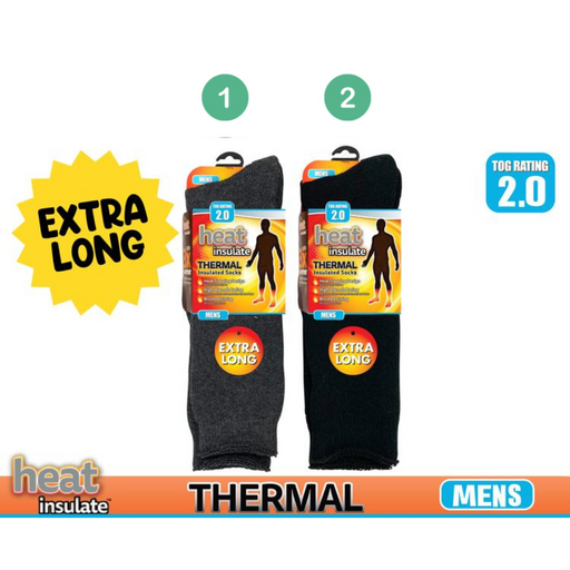 Ronis Mens Heat Insulated Socks Extra Long
