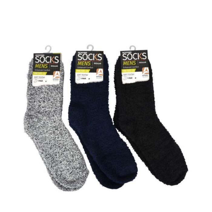 Ronis Mens Microfiber Socks Solid Series 1 3 Asstd
