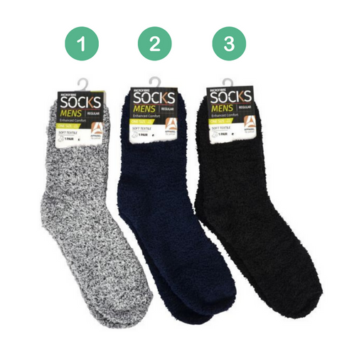 Ronis Mens Microfiber Socks Solid Series 1 3 Asstd