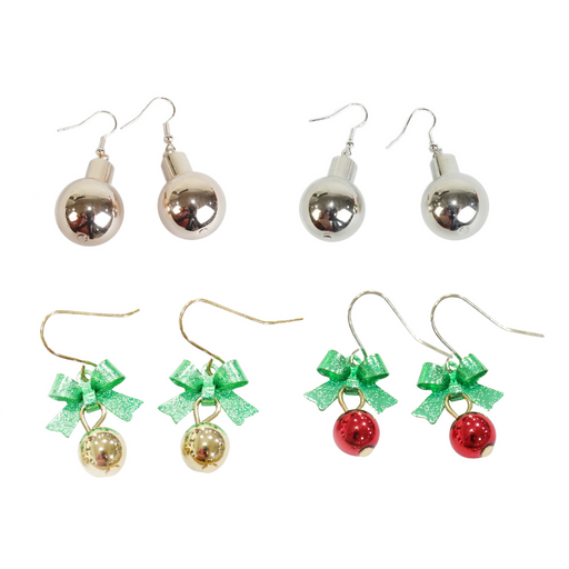 Ronis  Metallic Bauble Earrings 4 Asstd
