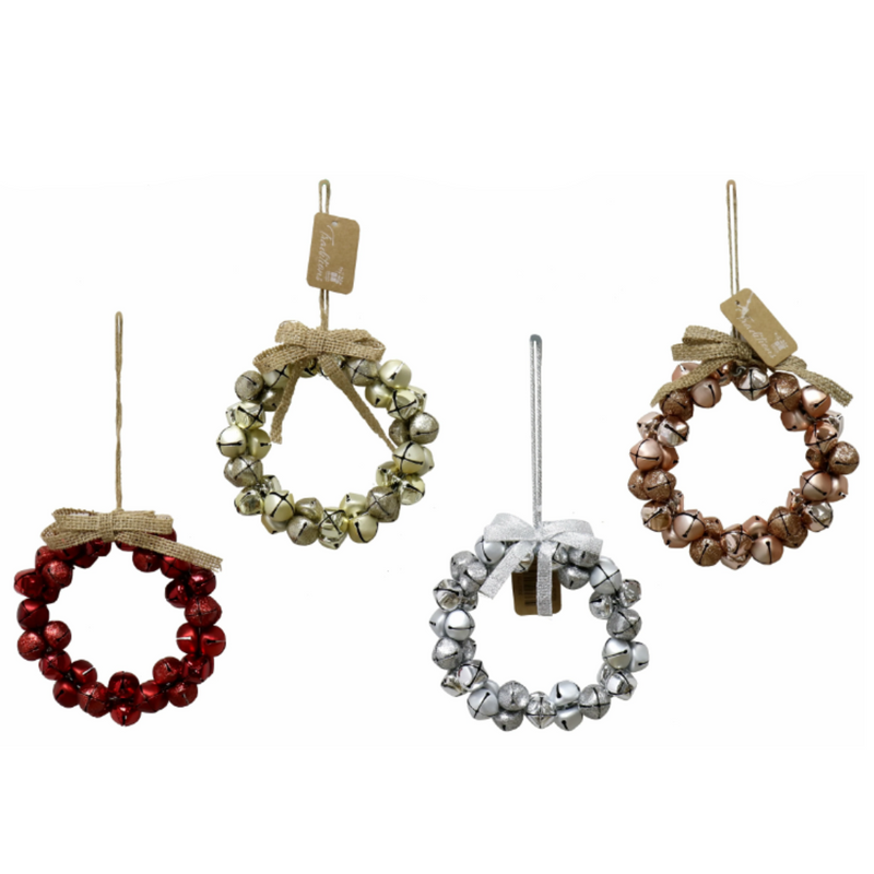 Ronis Metallic Nutbell Wreath 14cm Assorted