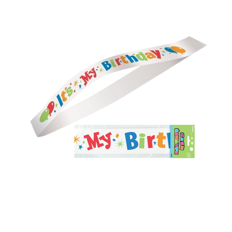 Its My Birthday Satin Sash