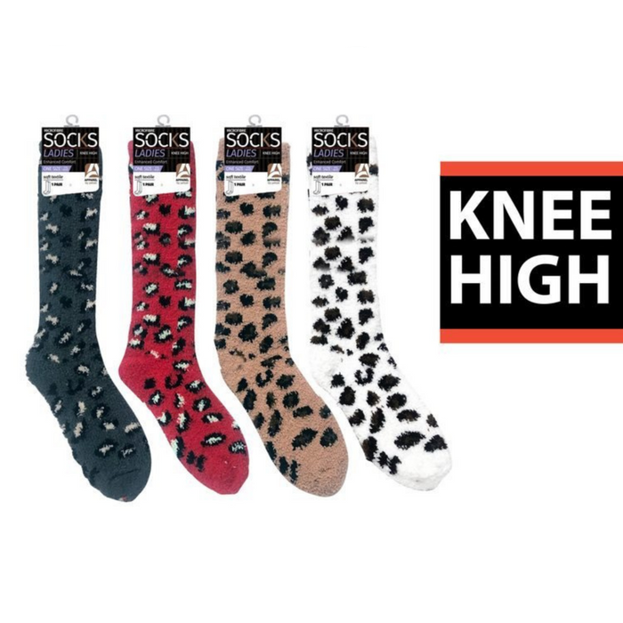 Ronis Microfiber Ladies Animal Knee Socks 4 Asstd