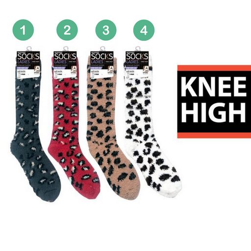 Ronis Microfiber Ladies Animal Knee Socks 4 Asstd