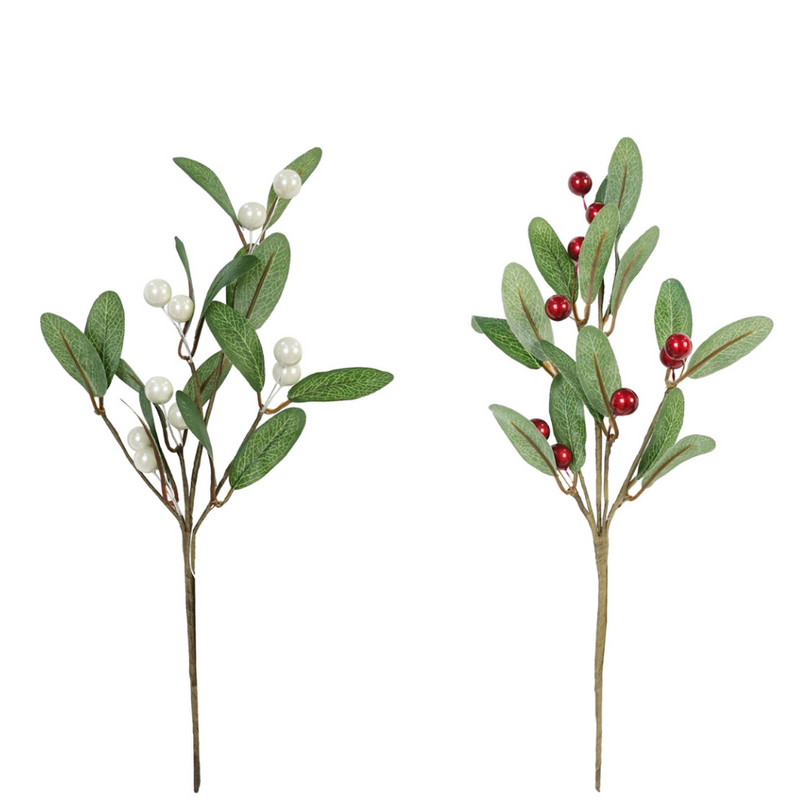Ronis Mistletoe Spray Lac1 Berry 27cm Assorted