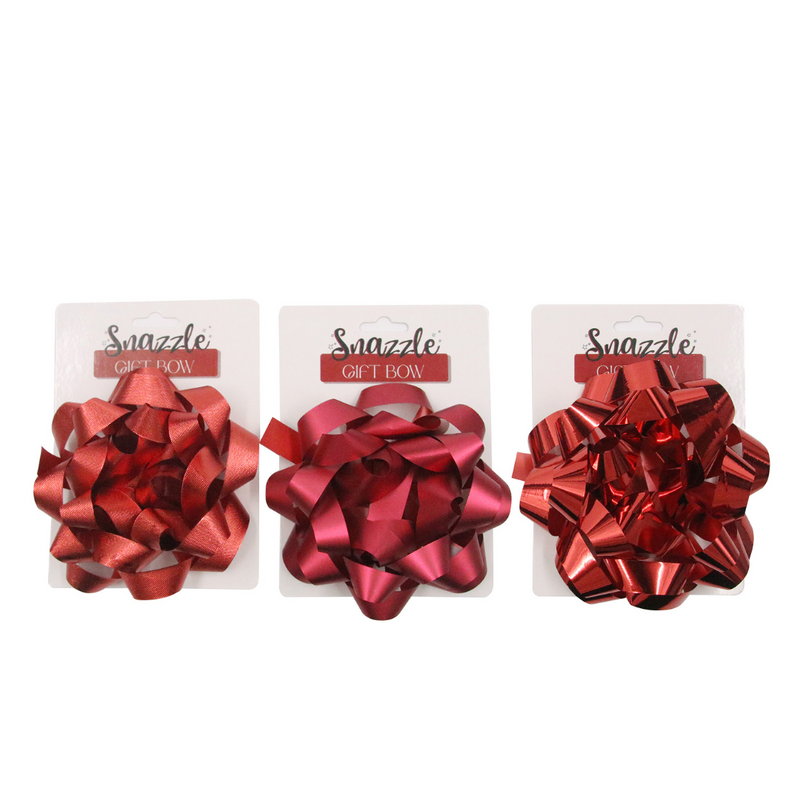 Ronis Mixed Gift Bow 15cm Red Assorted