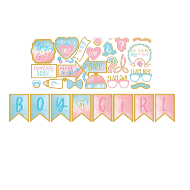 The Big Reveal Photo Props