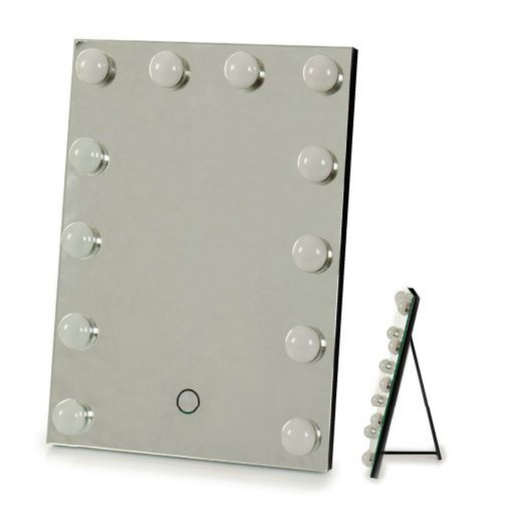 Ronis Monica Black Light Up Table Mirror 39x30x6.5cm