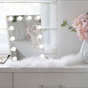 Ronis Monica Black Light Up Table Mirror 39x30x6.5cm