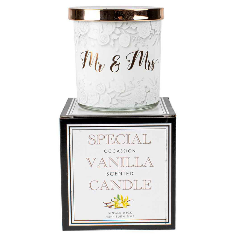 Ronis Mr and Mrs Candle Vanilla 9x8cm