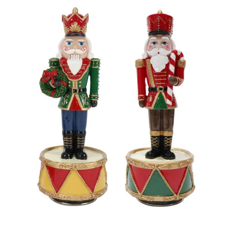 Ronis Musical Revolving Nutcracker on Drums Assorted
