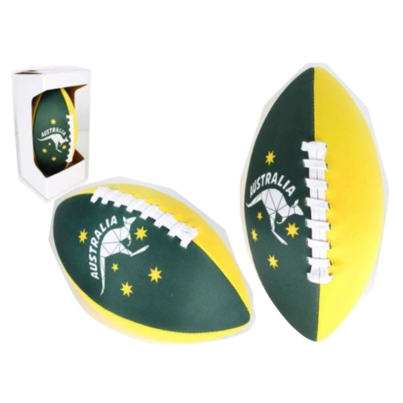 Ronis Neoprene Football Green and Gold 26cm