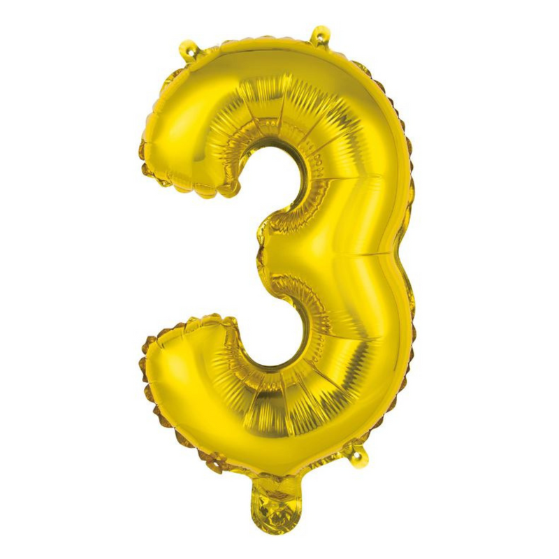 Ronis Numeral Foil Balloon 35cm Gold - 3