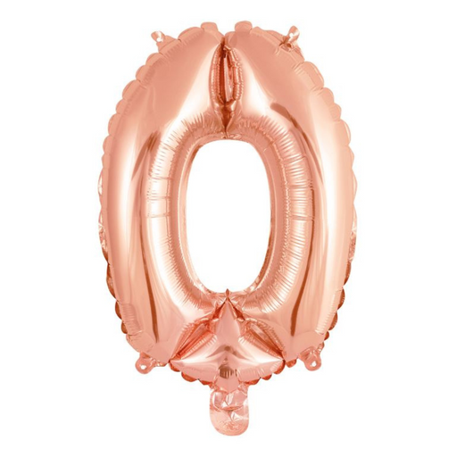 Ronis Numeral Foil Balloon 35cm Rose Gold - 0