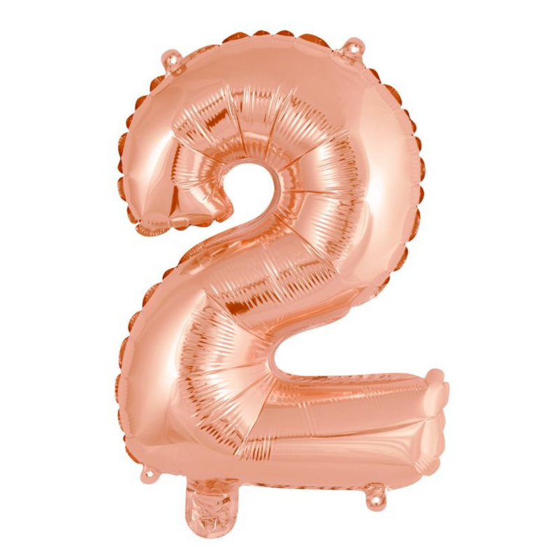 Ronis Numeral Foil Balloon 35cm Rose Gold - 2