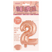Ronis Numeral Foil Balloon 35cm Rose Gold - 2