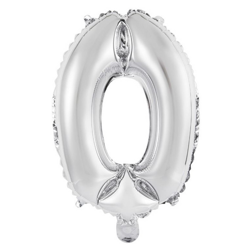 Ronis Numeral Foil Balloon 35cm Silver - 0