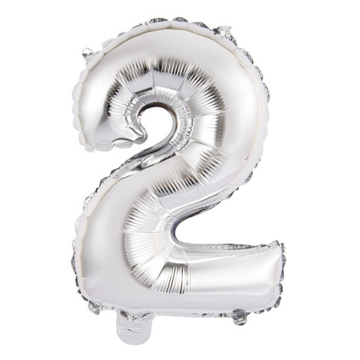 Ronis Numeral Foil Balloon 35cm Silver - 2