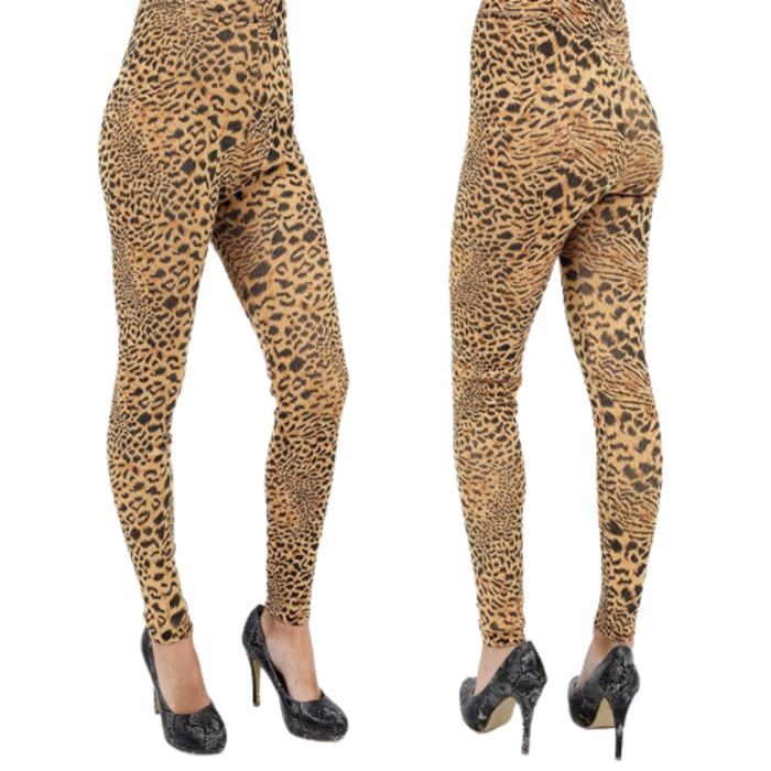 80S Leopard Print Leggings