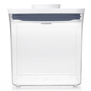 OXO POP 2.0 Big Square Short airtight container with white push-button lid