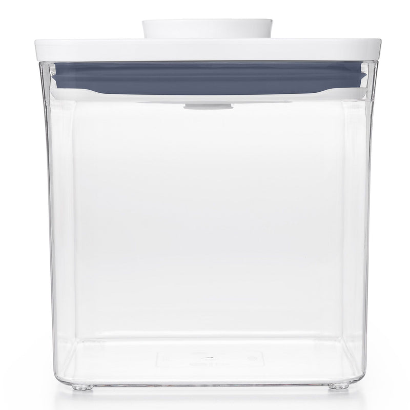 OXO POP 2.0 Big Square Short airtight container with white push-button lid