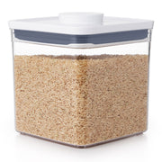 OXO POP 2.0 Big Square Short airtight container with white push-button lid