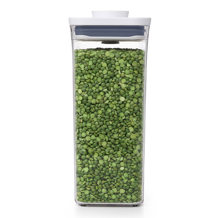 OXO POP 2.0 Rectangle Medium 2.6L airtight container with white push-button lid