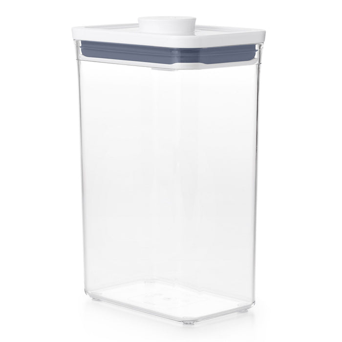 OXO POP 2.0 Rectangle Medium 2.6L airtight container with white push-button lid